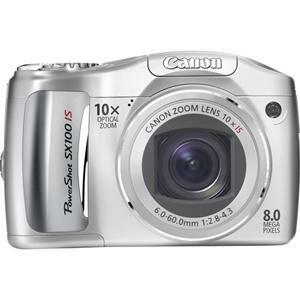 Canon PowerShot SX100 IS 8 Megapixel Compact Camera - Silver - 6.4 cm (2.5")LCD - 10x Optical Zoom - 4x Digital Zoom - 326