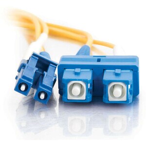 C2G 6m LC-SC 9/125 Duplex Single Mode OS2 Fiber Cable - Yellow - 20ft - 6m LC-SC 9/125 Duplex Single Mode OS2 Fiber Cable 