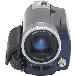 Canon Legria FS100 Digital Camcorder - 6.9 cm (2.7") LCD Screen - 1/6" CCD - SD - Blue - 16:9 - 0.8 Megapixel Image - 0.7 