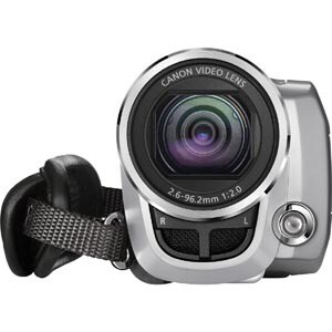 Canon FS100 Digital Camcorder - 6.9 cm (2.7") LCD Screen - 1/6" CCD - Garnet Wine - 16:9 - 0.8 Megapixel Image - 0.7 Megap