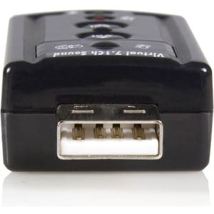 StarTech.com USB audio adapter - virtual 7.1 - external sound card - stereo audio - Turn a USB port into a virtual 7.1 cha