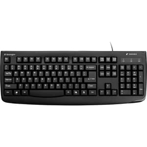 Kensington Pro Fit Washable Keyboard - PS/2, USB - 104 Keys - Black - Pack of 1 - Retail