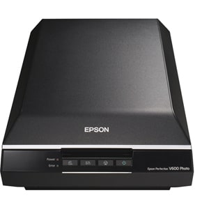Scanner à plat Epson Perfection V600 - Résolution Optique 6400 dpi - Couleur 48 bit - Échelle des Gris 16 bit - USB