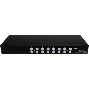 StarTech.com 16 Port 1U Rackmount USB KVM Switch with OSD - 16 x 1 - 16 x HD-15 Keyboard/Mouse/Video - 1U - Rack-mountable