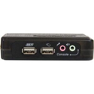 StarTech.com 2 Port USB KVM Kit with Cables and Audio Switching - KVM / audio switch - USB - 2 ports - 1 local user - 2 Co