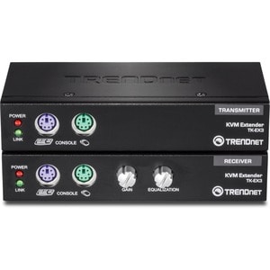 TRENDnet KVM Extension Kit - 1 Computer(s) - 1 , 1 Local User(s), Remote User(s) - 1 x HD-15 VGA, 1 x Type B USB