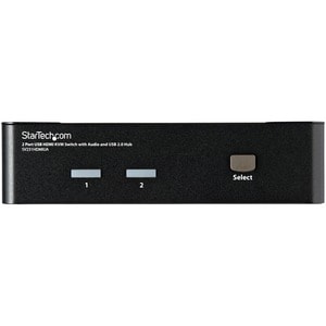 StarTech.com 2 Port USB HDMIÂ® KVM Switch with Audio and USB 2.0 Hub - 2-port USB HDMI KVM Switch lets you control two USB