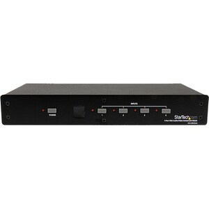 StarTech.com 4 Port VGA Video Audio Switch with RS232 control - 4 Port VGA Switch - VGA Video Switch - VGA Switch - 1920 x