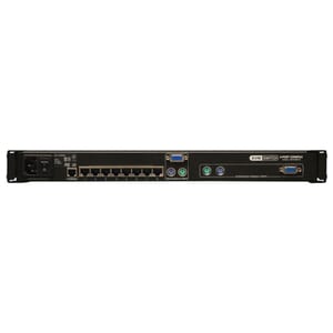 Tripp Lite by Eaton NetCommander 8-Port Cat5 1U Rack-Mount Console KVM Switch with 19-in. LCD, TAA - 8 Computer(s) - 19˘ L