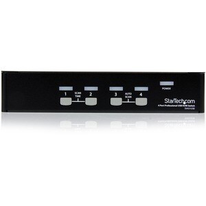 StarTech.com Commutateur KVM 4 Ports VGA USB, Montage en Rack - Switch KVM - 1920x1440 - 4 Ordinateur(s) - 1 Utilisateur(s
