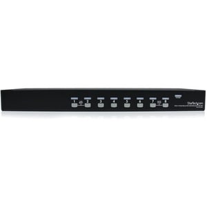 StarTech.com 8 Port 1U Rackmount USB KVM Switch with OSD - 8 Computer(s) - 1920 x 1440 - 1U - Rack-mountable