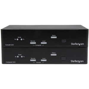 StarTech.com USB DVI KVM Extender Over Fiber 2km - Serial/Audio - 2 Computer(s) - 2 km Range - WUXGA - 1920 x 1200 Maximum