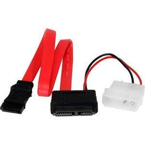 StarTech.com Câble adaptateur 30 cm Slimline SATA vers SATA avec alimentation LP4 - Cable for Disque dur, Disque Optique, 