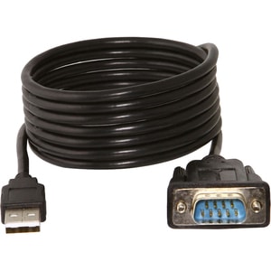 Sabrent USB 2.0 to Serial (9-Pin) DB-9 RS-232 Adapter Cable 6ft Cable (FTDI Chipset) - 6 ft Serial/USB Data Transfer Cable