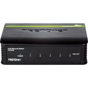 TRENDnet TE100-S5 5 Ports Ethernet Switch - Fast Ethernet - 10Base-T, 100Base-TX - New - 2 Layer Supported - Twisted Pair 
