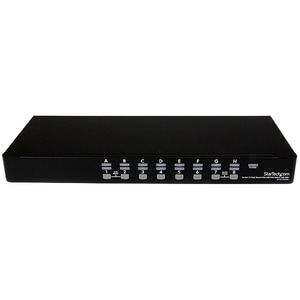 StarTech.com 16 Port 1U Rackmount USB KVM Switch Kit with OSD and Cables - 16 Port - 1U - Rack-mountable