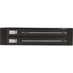StarTech.com 2 Drive 2.5in Trayless Hot Swap SATA Mobile Rack Backplane - Dual Drive SATA Mobile Rack Enclosure for 3.5 HD
