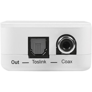 StarTech.com Two Way Digital Coax to Toslink Optical Audio Converter Repeater - 1 x RCA Audio Female, 1 x Toslink Digital 