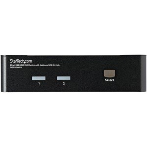 StarTech.com Switch KVM HDMI USB 2 porte, con audio e hub USB 2.0 - 2 Computer - 1 Utente Locale - WUXGA - 1920 x 1200 - 3
