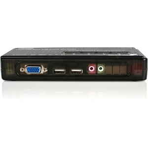 StarTech.com Kit Switch KVM USB con audio e cavi 4 porte, colore nero - 4 Computer - QXGA - 2048 x 1536 - 4 x USB - 1 x VGA