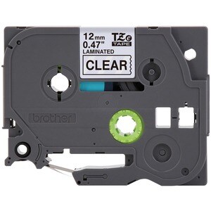 P-touch TZE131 Label Tape - 12.70 mm Width - Clear, Black - Grease Resistant, Grime Resistant - 1 Each