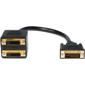 StarTech.com 30cm (1 ft.)DVI-D to 2x DVI-D Digital Video Splitter Cable - Dual Link DVI-D Y Cable - Mirror a DVI-D display