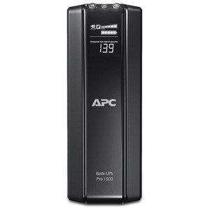 APC by Schneider Electric Back-UPS BR1500GI Line-interactive UPS - 1.50 kVA/865 W - Tower - 8 Hour Recharge - 220 V AC Inp