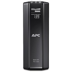 APC Back-UPS Pro, Back-UPS Pro, 1500VA/865W, Tower, 230V, 10x IEC C13 outlets, AVR, LCD, User Replaceable Battery