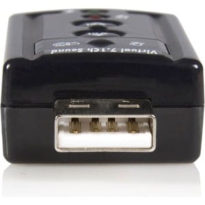 StarTech.com Scheda audio esterna adattatore audio USB Stereo Virtual 7.1 - C-Media - USB - 1 x Numero di porte per microf