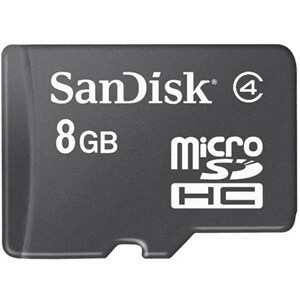 SanDisk SDSDQM-008G-B35 8 GB Class 4 microSDHC - 5 Year Warranty