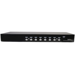 StarTech.com 8 Port Rackmount USB VGA KVM Switch - 8-fach VGA Umschalter mit Audio - 8 Computer - 1920 x 1440 - 2 x USB - 