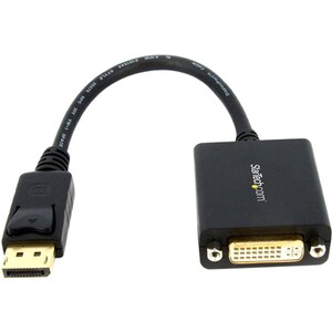 StarTech.com Adaptador de Video DisplayPort a DVI - Convertidor Externo DP - Hasta 1920x1200 - Cable Pasivo - Negro
