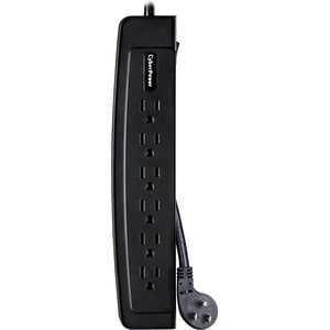 CyberPower CSP604T Professional 6-Outlets Surge Suppressor 4FT Cord and TEL - Plain Brown Boxes - 6 x NEMA 5-15R - 1350 J 