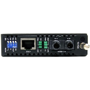 StarTech.com 10/100 Mbps Ethernet to Fiber Optic Media Converter - Steel - Chassis Mount - ST Multimode - 1310nm - 2km (ET