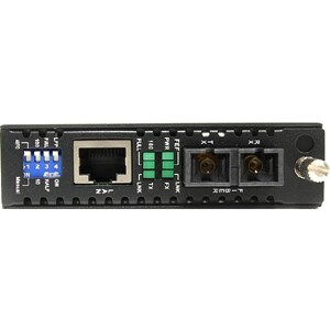 StarTech.com Gigabit Ethernet Single Mode Fiber Media Converter SC 40 km - 1000 Mbps - Supports standalone operation; or i