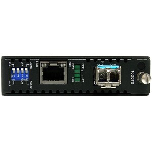 StarTech.com LWL / Glasfaser Gigabit 1000 Mbit/s Multimode Medienkonverter - LC 550m - 2 Anschluss(e) - 1 x Netzwerk (RJ-4