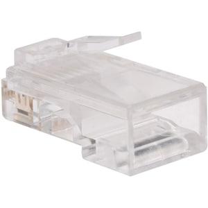 Eaton Tripp Lite Series RJ45 Plugs for Flat Solid / Stranded Conductor Cable, 100-Pack - 100 Pack - 1 x RJ-45 Network Male