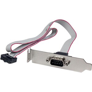 StarTech.com 1 Port 40cm 16in. DB9 Serial Port BRacket to 10 Pin Header - Low Profile - low profile DB9 Header - DB9 bRack