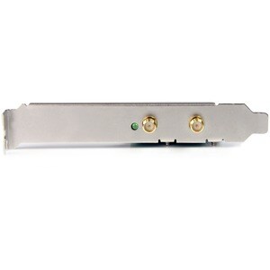 StarTech.com PCI Express Wireless N Adapter - 300 Mbps PCIe 802.11 b/g/n Network Adapter Card - 2T2R 2.2 dBi - Add high sp