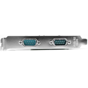 StarTech.com 2-port PCI Express RS232 Serial Adapter Card - PCIe to Dual Serial DB9 RS-232 Controller - 16550 UART - Windo