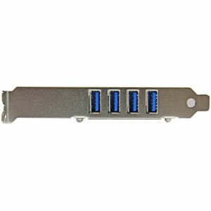 StarTech.com 4 Port PCI Express PCIe SuperSpeed USB 3.0 Controller Card Adapter with UASP - 5Gbps - SATA Power - Add 4 ext
