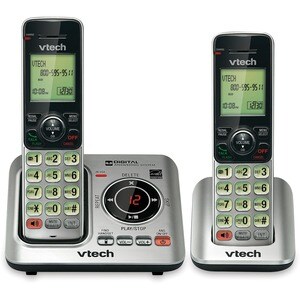 VTech CS6629-2 DECT 6.0 1.90 GHz Cordless Phone - Cordless - 1 x Phone Line - 2 x Handset - Speakerphone - Answering Machi