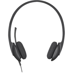 Logitech H340 Wired Over-the-head Stereo Headset - Black - Binaural - Semi-open - 20 Hz to 20 kHz - 180 cm Cable - Noise C