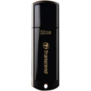 Transcend JetFlash 350 32 GB USB 2.0 Flash-Laufwerk - Schwarz - 15 MB/s Read Speed - 11 MB/s Write Speed - 30 Jahr(e) Gara