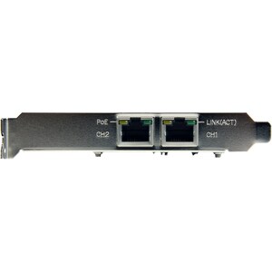 StarTech.com Carte Réseau PCI Express 2 ports Gigabit Ethernet RJ45 10/100/1000Mbps - POE/PSE - PCI Express - Realtek RTL8