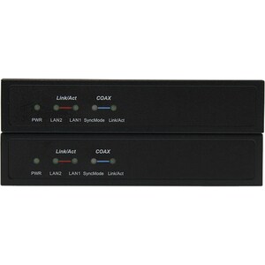 StarTech.com Gigabit Ethernet over Coaxial Unmanaged Network Extender Kit - 2.4km - 2.40 km Extended Range - Steel