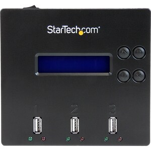 StarTech.com 1:2 USB Stick Klonstation und Löscher, Kopierer für mehrere USB Laufwerke, Zwei Kopiermodi und Drei Löschmodi