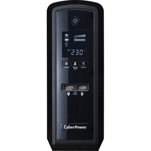 CyberPower PFC Sinewave CP1500EPFCLCD Line-interactive UPS - 1.50 kVA/900 W - Tower - 8 Hour Recharge - 220 V AC Input - 2