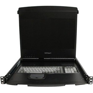 StarTech.com 1U 17" HD 1080p Dual Rail Rackmount Widescreen LCD Console - Monitor or control server equipment from a centr