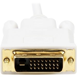 StarTech.com 6 ft Mini DisplayPort to DVI Adapter Converter Cable - Mini DP to DVI 1920x1200 - White - Connect a DVI displ